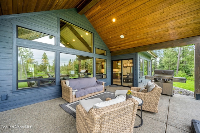 1230 E Amulet Cir, Rathdrum, ID 83858 - view of patio featuring area for grilling and outdoor lounge area
