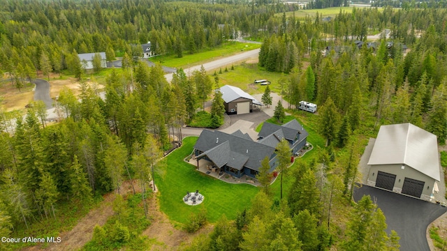 1230 E Amulet Cir, Rathdrum, ID 83858 - drone / aerial view of a heavily wooded area