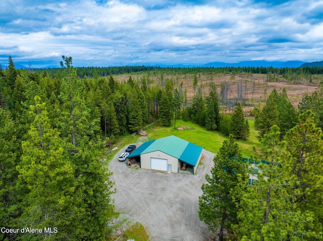 27464 N Timber Ridge Rd, Rathdrum, ID 83858 - view of subject property featuring a forest and mountains
