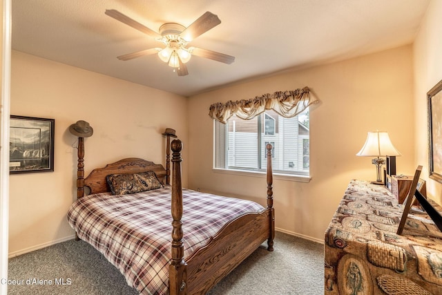 377 E Knotty Pine Ln Unit 2, Coeur Dalene, ID 83815 - carpeted bedroom featuring a ceiling fan and baseboards