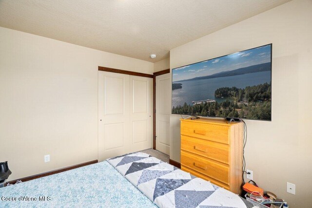 1761 W Pyrenees Loop, Coeur Dalene, ID 83815 - bedroom with carpet flooring, a closet, and baseboards