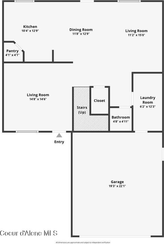 1761 W Pyrenees Loop, Coeur Dalene, ID 83815 - home floor plan