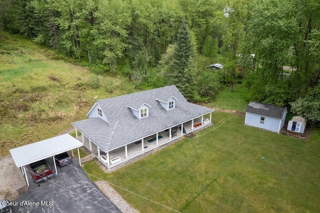 911 French Gulch Rd, Kingston, ID 83839 - view of subject property with a heavily wooded area