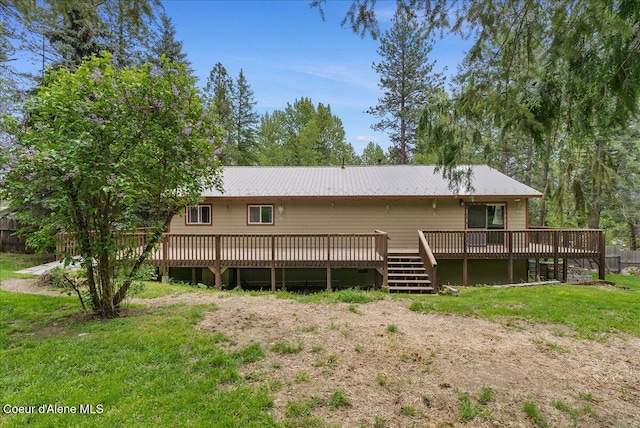 1072 Upland Dr, Sandpoint, ID 83864 - back of house featuring a deck