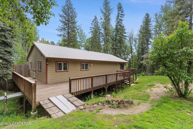 1072 Upland Dr, Sandpoint, ID 83864 - back of house featuring a deck