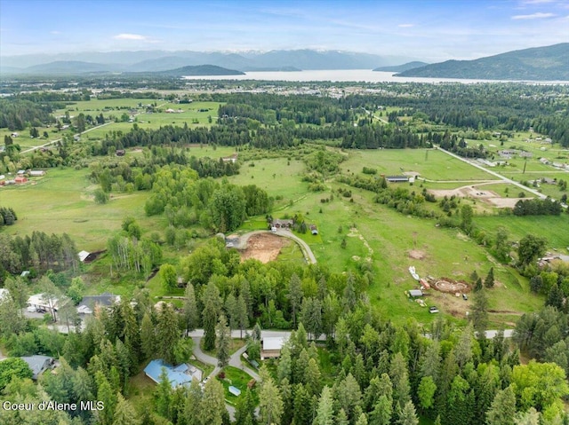 1072 Upland Dr, Sandpoint, ID 83864 - aerial view of property's location featuring a mountainous background
