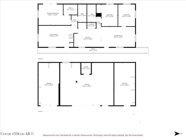 1072 Upland Dr, Sandpoint, ID 83864 - property floor plan