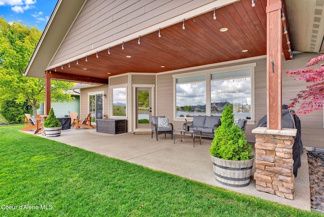 14097 N Pristine Cir, Rathdrum, ID 83858 - view of patio featuring outdoor lounge area