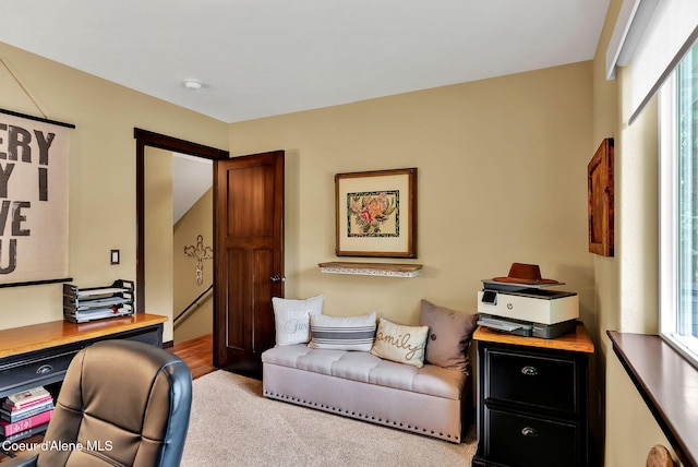 17940 W Sheltered Ct, Hauser, ID 83854 - office space with healthy amount of natural light and carpet flooring