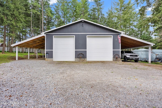 17940 W Sheltered Ct, Hauser, ID 83854 - garage featuring a detached garage