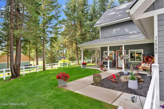 17940 W Sheltered Ct, Hauser, ID 83854 - view of yard