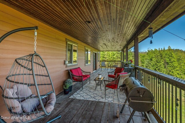 603 Schneiders Rd, Sagle, ID 83860 - view of wooden deck