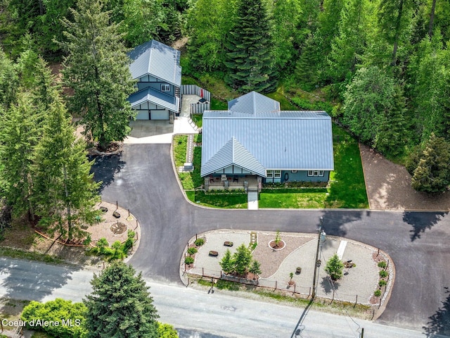 view from above of property