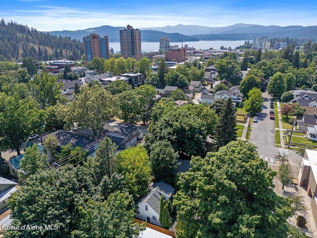 908 E Coeur D Alene Ave, Coeur Dalene, ID 83814 - drone / aerial view of a water and mountain view