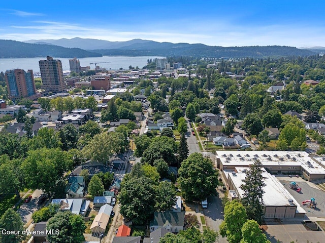 908 E Coeur D Alene Ave, Coeur Dalene, ID 83814 - aerial view of property's location featuring a water and mountain view