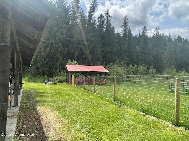84 Highland Flats Rd, Naples, ID 83847 - view of yard with a forest view