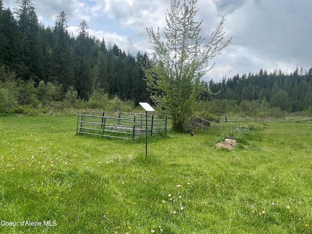 84 Highland Flats Rd, Naples, ID 83847 - view of yard featuring a forest view and a view of countryside