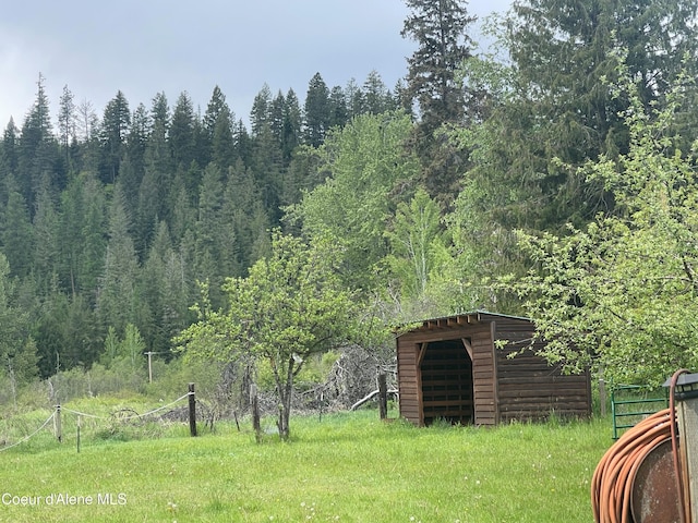 84 Highland Flats Rd, Naples, ID 83847 - view of yard featuring a wooded view