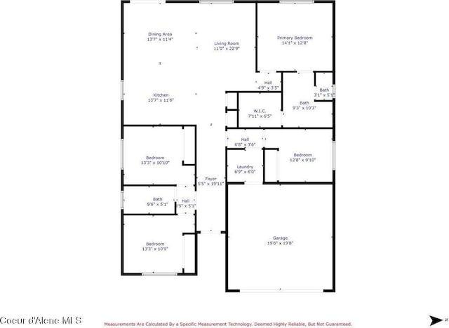 12613 N Lattner St, Rathdrum, ID 83858 - floor plan / room layout