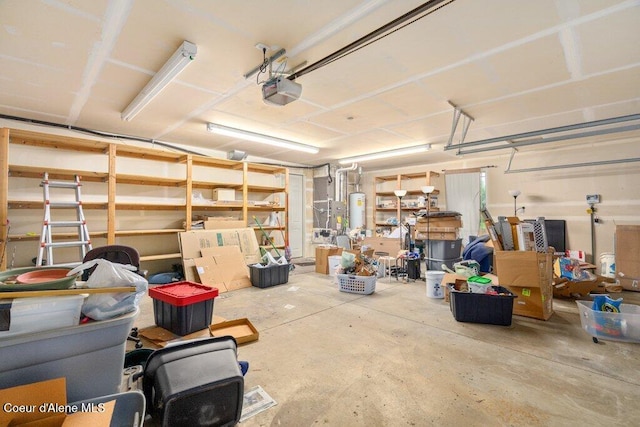 15360 N Nixon Loop, Rathdrum, ID 83858 - garage with gas water heater and a garage door opener