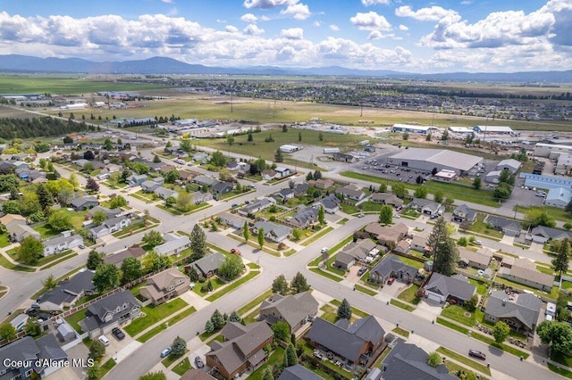 15360 N Nixon Loop, Rathdrum, ID 83858 - aerial view of property and surrounding area featuring a mountain backdrop