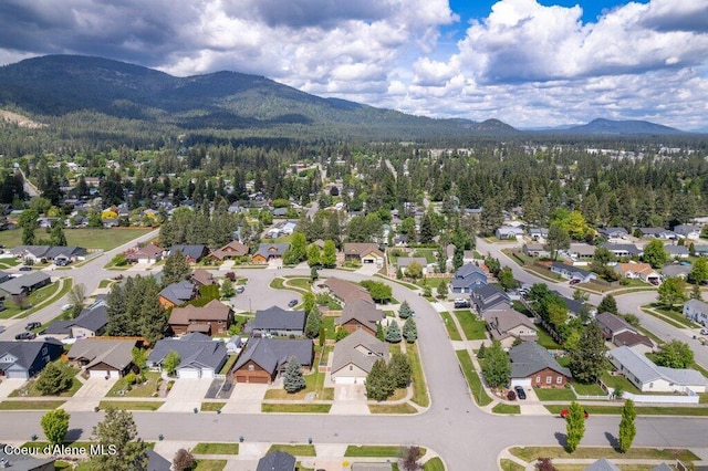 15360 N Nixon Loop, Rathdrum, ID 83858 - aerial perspective of suburban area featuring a mountain backdrop
