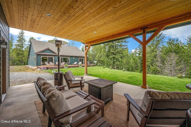 29264 N Ramsey Rd, Athol, ID 83801 - view of patio / terrace with an outdoor hangout area