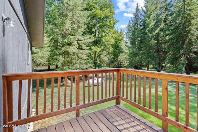 3470 W Seasons Rd, Rathdrum, ID 83858 - wooden terrace with a yard