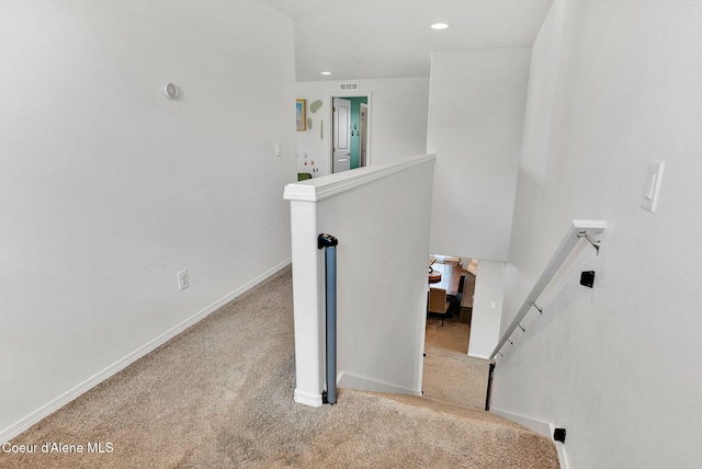 6314 Irish Dr, Rathdrum, ID 83858 - stairs with carpet flooring, baseboards, and recessed lighting