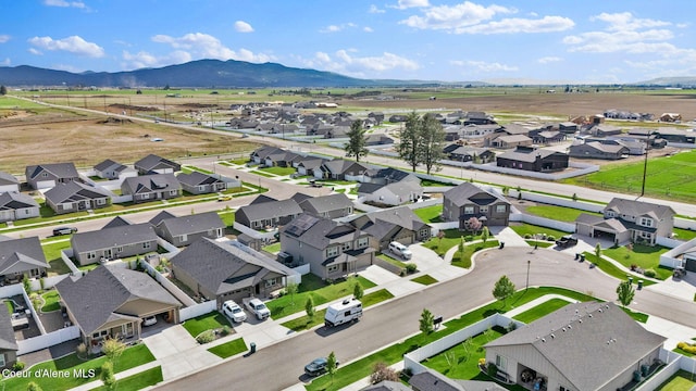6314 Irish Dr, Rathdrum, ID 83858 - aerial view of residential area featuring a mountainous background