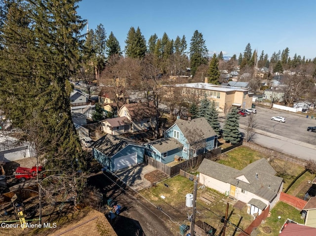 aerial perspective of suburban area