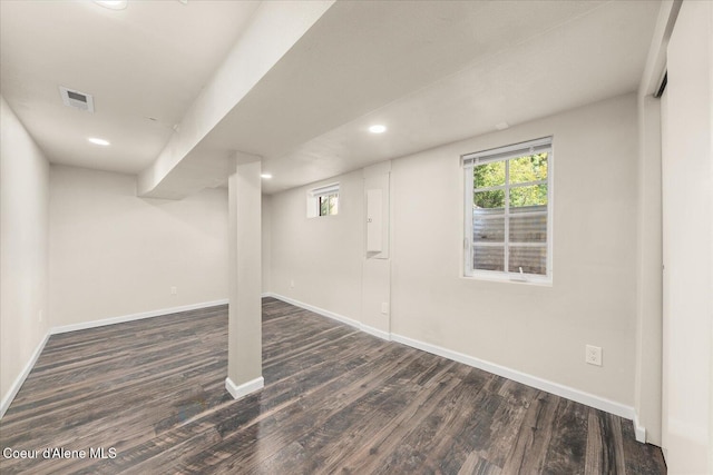 342 Summit Blvd, Priest River, ID 83856 - basement featuring wood finished floors, baseboards, healthy amount of natural light, and recessed lighting