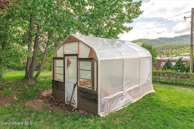 342 Summit Blvd, Priest River, ID 83856 - view of greenhouse featuring a mountain view