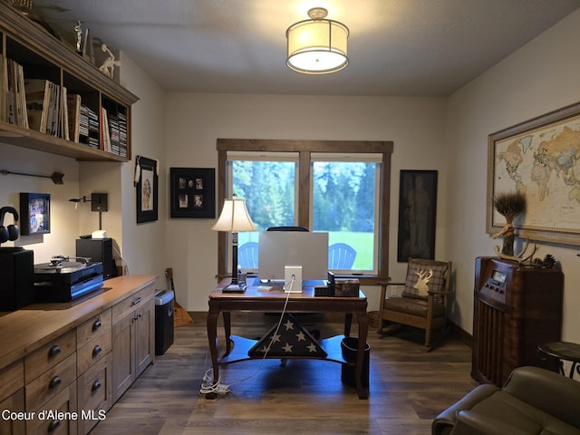 12552 N Walden Loop, Rathdrum, ID 83858 - office featuring dark wood-type flooring