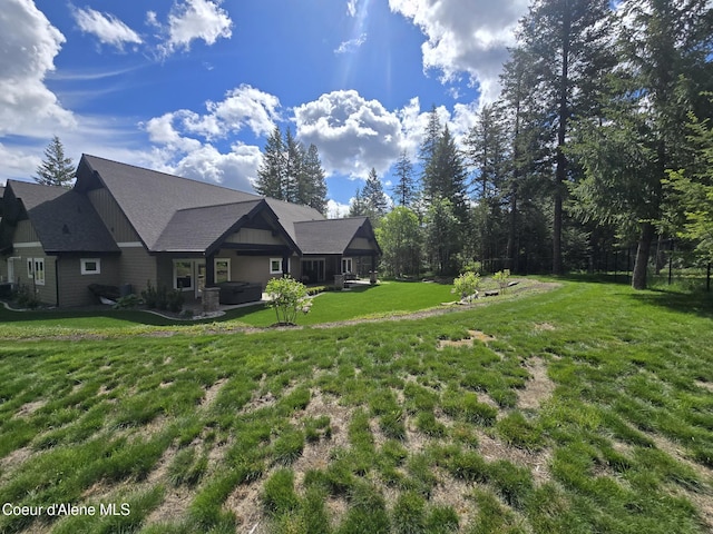 12552 N Walden Loop, Rathdrum, ID 83858 - view of grassy yard with a hot tub