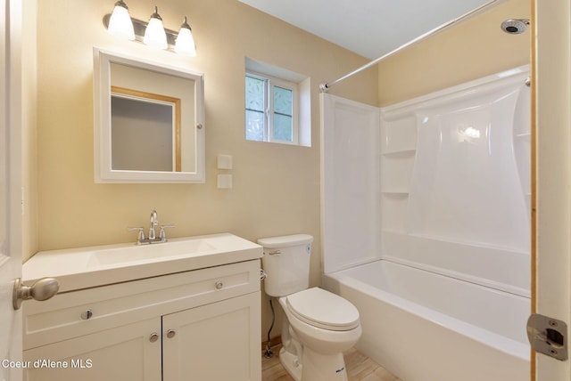 410 Humbird St, Kootenai, ID 83840 - full bath featuring toilet, vanity, and bathtub / shower combination