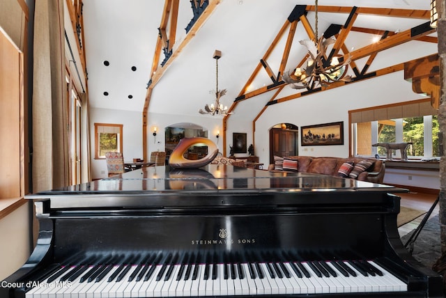2672 Merril Martin Rd, Sagle, ID 83860 - detailed view of a chandelier and arched walkways