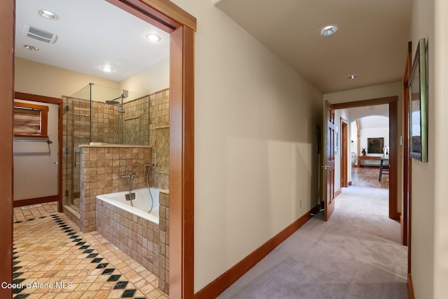 2672 Merril Martin Rd, Sagle, ID 83860 - hallway featuring arched walkways and recessed lighting