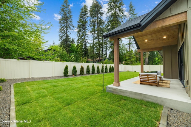 11947 N Rocking R Rd, Hayden, ID 83835 - view of yard featuring a patio area