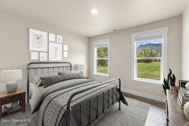193 Grouse Rd, Sandpoint, ID 83864 - bedroom with baseboards and wood finished floors