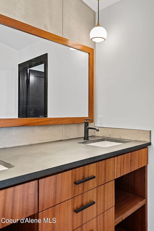 1808 Garfield Bay Rd, Sagle, ID 83860 - bathroom featuring double vanity