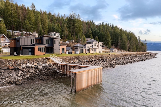 1808 Garfield Bay Rd, Sagle, ID 83860 - dock area with a water view and a residential view