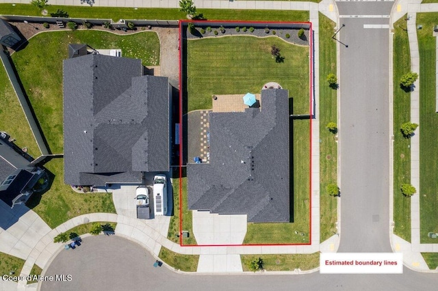 4615 N Connery Loop, Post Falls, ID 83854 - aerial view of property's location featuring property boundaries highlighted