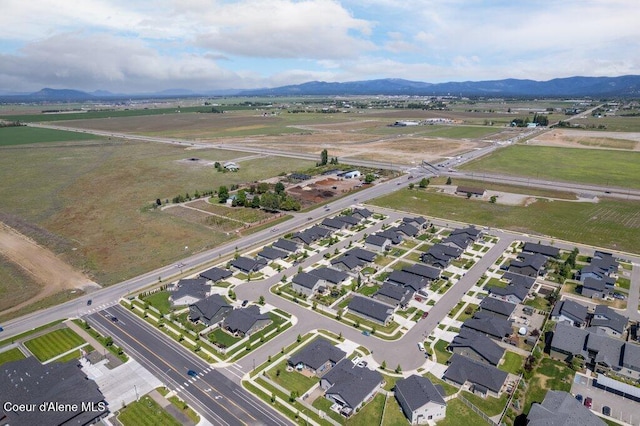 4615 N Connery Loop, Post Falls, ID 83854 - aerial overview of property's location with a mountainous background