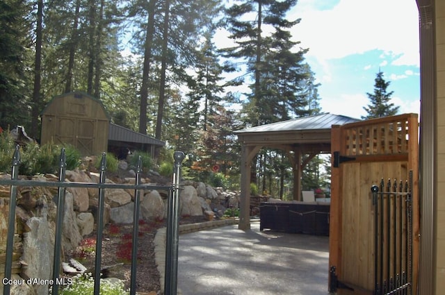 995 S Saddleback Dr, Coeur Dalene, ID 83814 - view of patio featuring a gazebo
