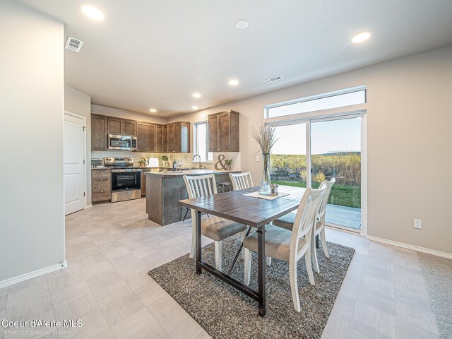 13639 N Apex Way, Hayden, ID 83835 - dining space featuring recessed lighting and baseboards
