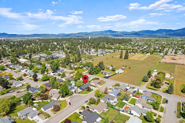 1125 N Shannon Ln, Post Falls, ID 83854 - aerial view of residential area featuring mountains