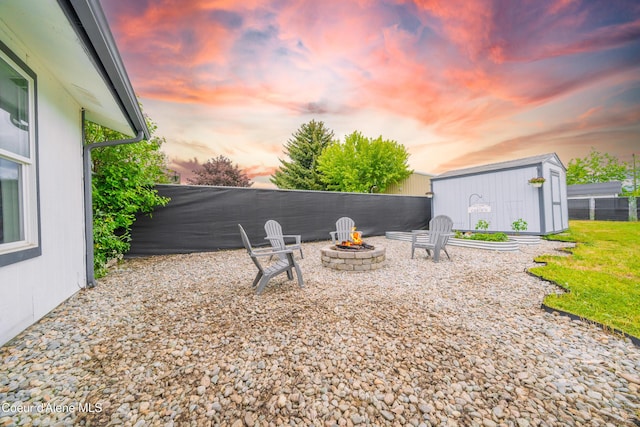 1707 E 2nd Ave, Post Falls, ID 83854 - view of yard with an outdoor fire pit