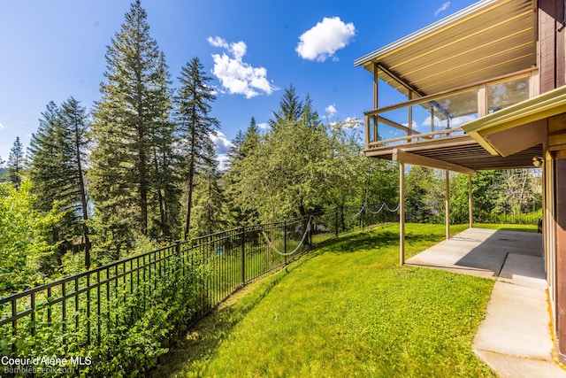 7485 E Revilo Point Rd, Hayden, ID 83835 - view of yard with a patio area