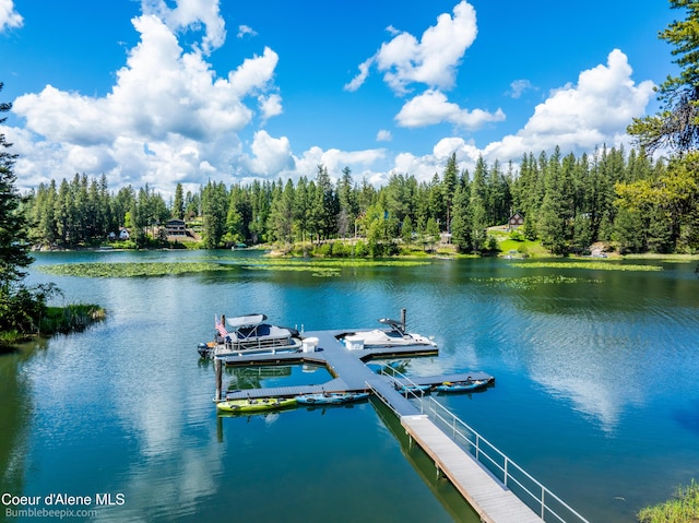 7485 E Revilo Point Rd, Hayden, ID 83835 - dock featuring a water view